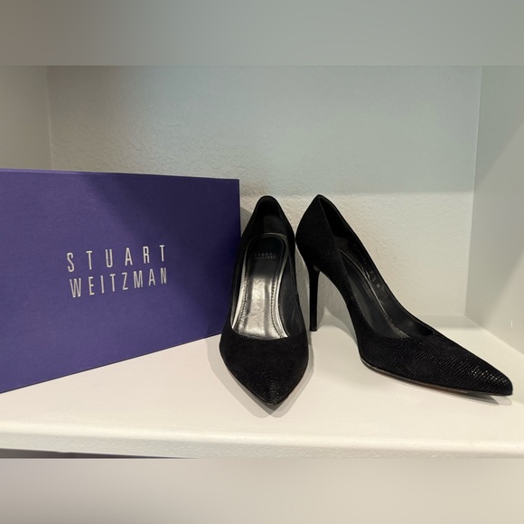 Stuart Weitzman Black Nouveau 8.5 - Picture 1 of 6